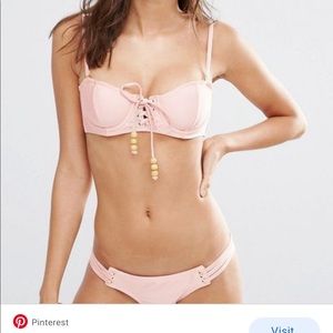 Somedays lovin peach pink bikini